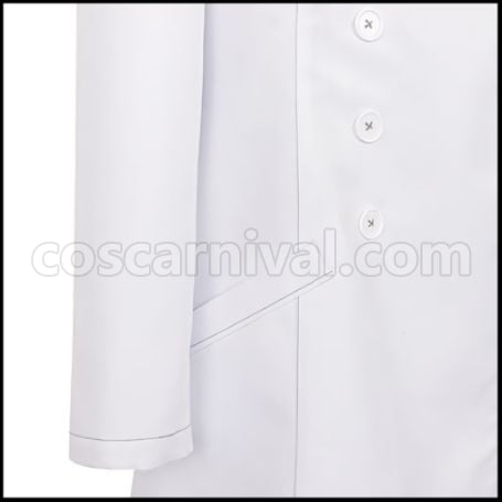 Twisted Wonderland Diasomnia Dormitory Malleus Draconia Lab Coat Cosplay Costume coscarnival - Hem Detail