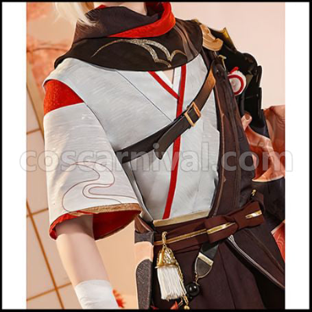Genshin Impact Kaedehara Kazuha Cosplay Costume coscarnival - Detail Close-up