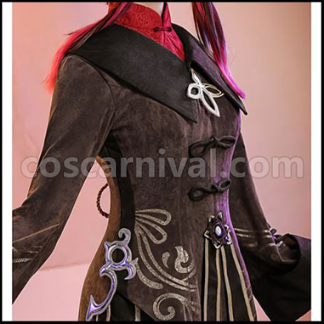 Genshin Impact Hu Tao Cosplay Costume coscarnival - Side Profile
