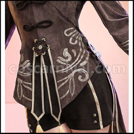 Genshin Impact Hu Tao Cosplay Costume coscarnival - Detail Close-up