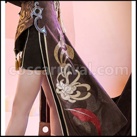 Genshin Impact Hu Tao Cosplay Costume coscarnival - Collar Design
