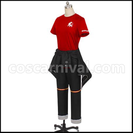 Twisted Wonderland Heartslabyul Dormitory Ace Trappola Gym Clothes Cosplay Costume coscarnival - Side Profile