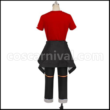 Twisted Wonderland Heartslabyul Dormitory Ace Trappola Gym Clothes Cosplay Costume coscarnival - Detail Close-up