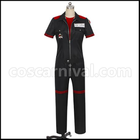 Twisted Wonderland Heartslabyul Dormitory Trey Clover Gym Clothes Cosplay Costume coscarnival - Front View