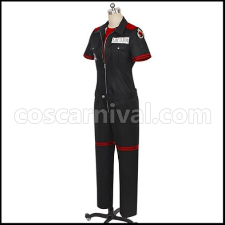 Twisted Wonderland Heartslabyul Dormitory Trey Clover Gym Clothes Cosplay Costume coscarnival - Side Profile