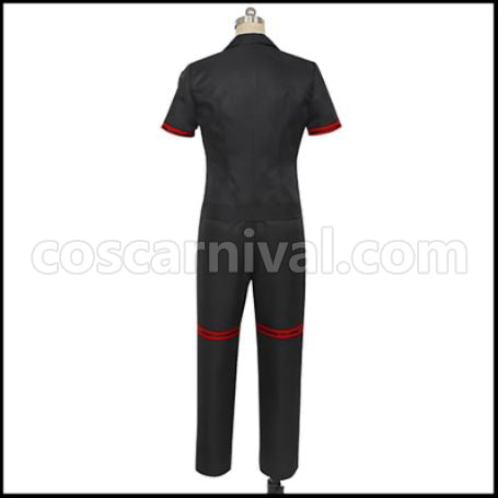 Twisted Wonderland Heartslabyul Dormitory Trey Clover Gym Clothes Cosplay Costume coscarnival - Detail Close-up