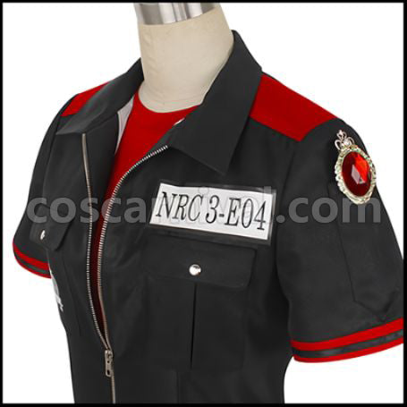 Twisted Wonderland Heartslabyul Dormitory Trey Clover Gym Clothes Cosplay Costume coscarnival - Collar Design