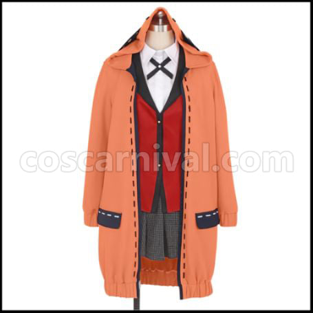 Kakegurui Runa Yomozuki Cosplay Costume Coscarnival - Front View