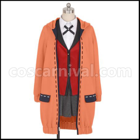 Kakegurui Runa Yomozuki Cosplay Costume Coscarnival - Back View