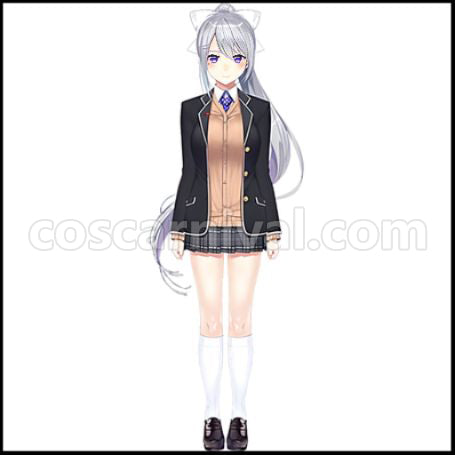 [Nijisanji Costume] Nijisanji VTuber Higuchi Kaede Cosplay Costume coscarnival - Front View