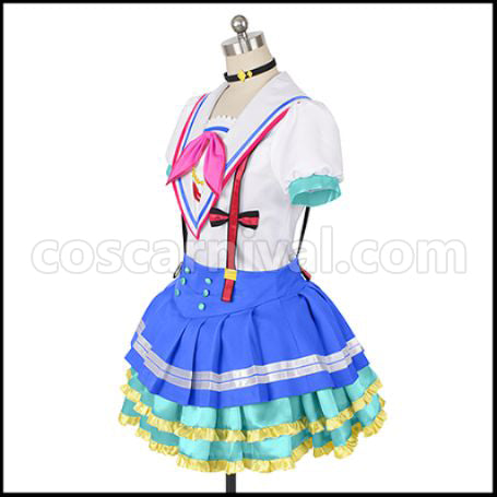 Love Live! Sunshine!! Aozora Jumping Heart Aqours Ruby Kurosawa Cosplay Costume coscarnival - Side Profile