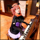 Love Live! Season 2 Insert Song Single 2 Love wing bell Dancing stars on me Maki Nishikino Cosplay Costume coscarnival - Side Profile