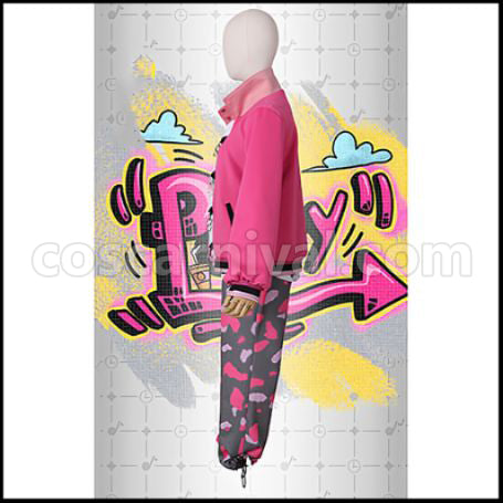 Hatsune Miku: Colorful Stage! Len Kagamine Cosplay Costume coscarnival - Back View