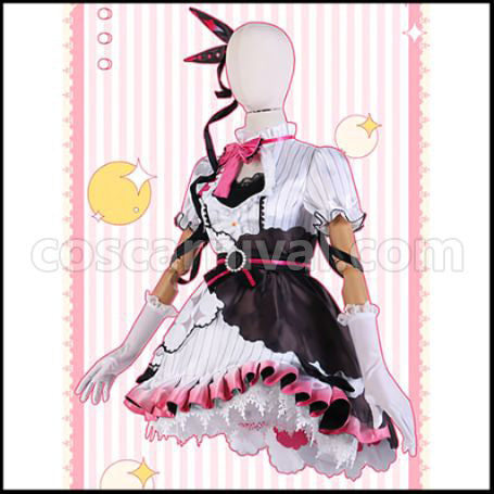 [Nijisanji Costume] Nijisanji VTuber Yomi Rina Cosplay Costume coscarnival - Back View