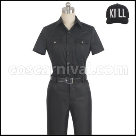 Cells at Work Black White Blood Cell/Neutrophil (White Blood Cell/Neutrophil) 1196 Cosplay Costume coscarnival - Hem Detail