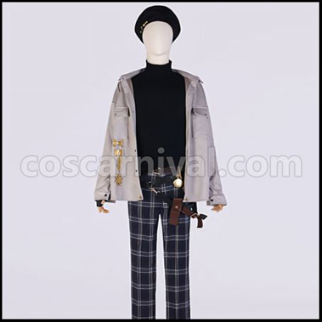 [Nijisanji Costume] Nijisanji VTuber Aiku New Outfit Cosplay Costume coscarnival - Back View