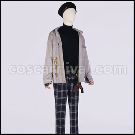 [Nijisanji Costume] Nijisanji VTuber Aiku New Outfit Cosplay Costume coscarnival - Side Profile