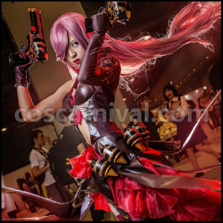 SINoALICE Depravity Cinderella Cosplay Costume Ver2 coscarnival - Side Profile