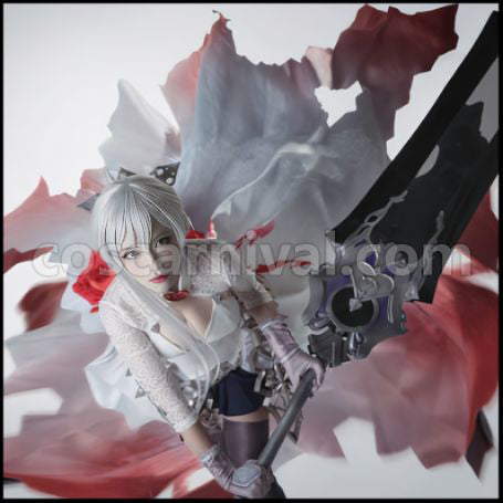 SINoALICE Justice Snow White Cosplay Costume Version 3 coscarnival - Front View