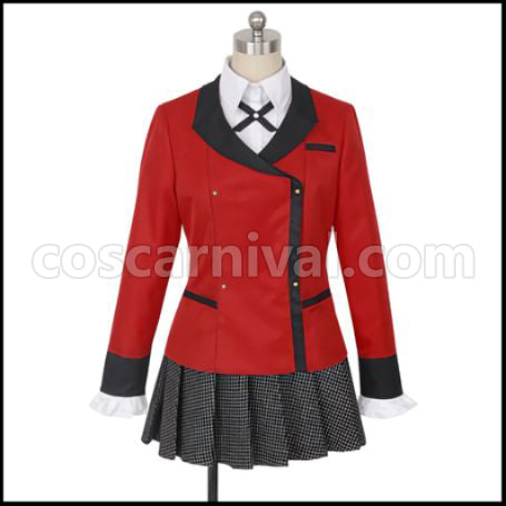 Kakegurui Kirari Momobami Cosplay Costume Coscarnival - Front View