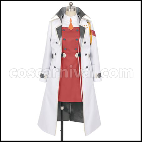 DARLING in the FRANXX CODE:002 Zero Two Cosplay Costume with Coat coscarnival - Front View