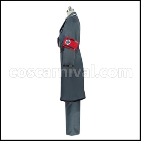 Dies irae Wilhelm Ehrenburg Cosplay Costume coscarnival - Back View