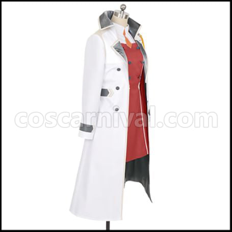 DARLING in the FRANXX CODE:002 Zero Two Cosplay Costume with Coat coscarnival - Back View