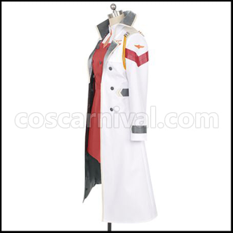 DARLING in the FRANXX CODE:002 Zero Two Cosplay Costume with Coat coscarnival - Side Profile