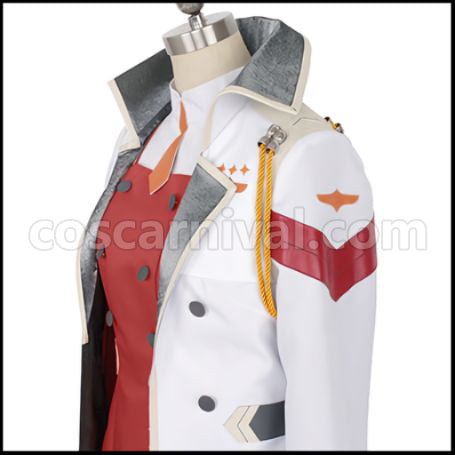 DARLING in the FRANXX CODE:002 Zero Two Cosplay Costume with Coat coscarnival - Collar Design