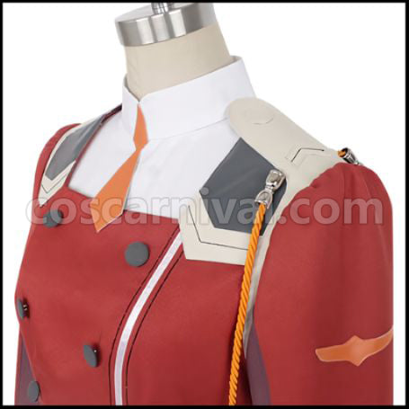 DARLING in the FRANXX CODE:002 Zero Two Cosplay Costume with Coat coscarnival - Pocket Design