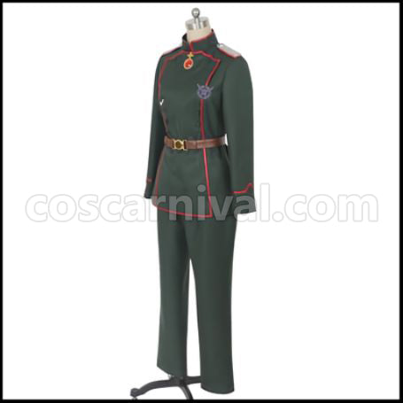 The Saga of Tanya the Evil Tanya Degurechaff Cosplay Costume coscarnival - Side Profile