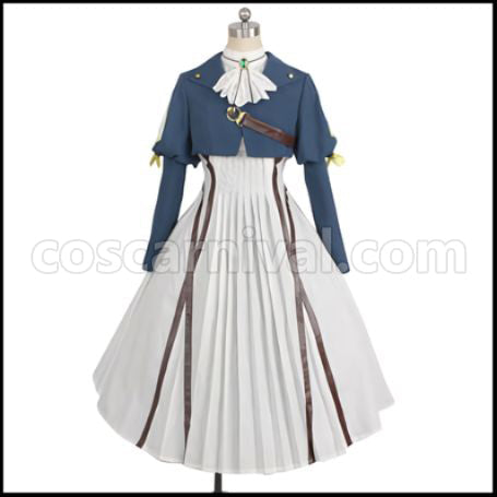 Violet Evergarden Main Character Cosplay Costume Ver2 coscarnival - Front View