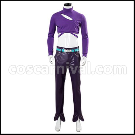 JoJo's Bizarre Adventure Part 5 Golden Wind Vinegar Doppio Giorno Giovanna Cosplay Costume coscarnival - Front View