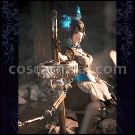 SINoALICE Bondage Alice Cosplay Costume Ver2 coscarnival - Front View