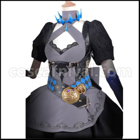 SINoALICE Bondage Alice Cosplay Costume Ver2 coscarnival - Hem Detail