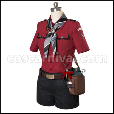 Touken Ranbu Hyuga Masamune Casual Wear Cosplay Costume coscarnival - Back View
