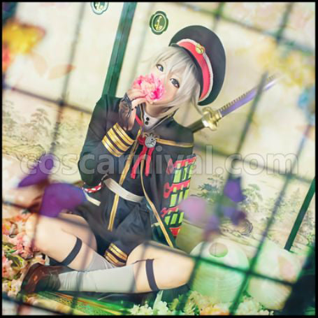 Touken Ranbu Ootachi Swordsman Hotarumaru Cosplay Costume coscarnival - Front View