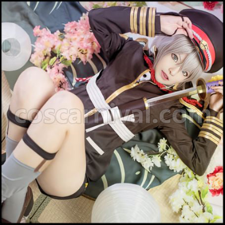 Touken Ranbu Ootachi Swordsman Hotarumaru Cosplay Costume coscarnival - Back View