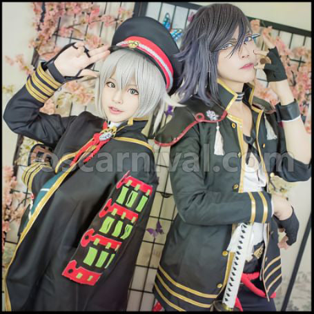 Touken Ranbu Ootachi Swordsman Hotarumaru Cosplay Costume coscarnival - Detail Close-up
