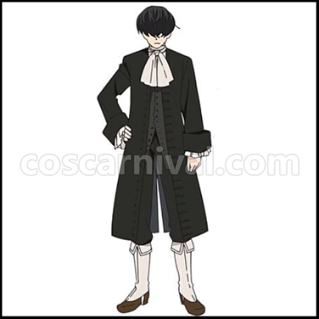 The Case Study of Vanitas Jean-Jacques Cosplay Costume coscarnival - Front View