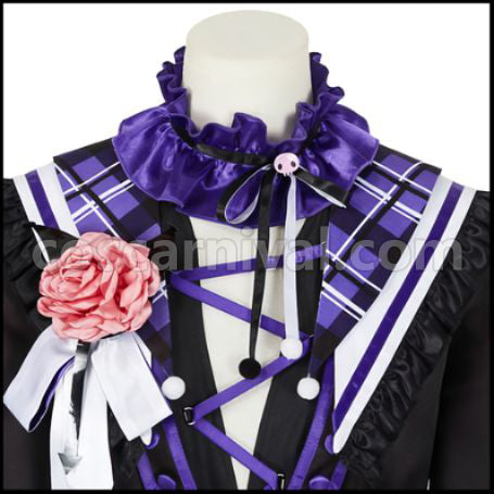 Ensemble Stars! Rei Sakuma Sanrio Kuromi Cosplay Costume coscarnival - Detail Close-up