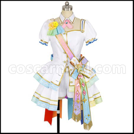 The Idolmaster Cinderella Girls Starlight Spot 'Dereste' 4th Anniversary Uzuki Shimamura Cosplay Costume coscarnival - Front View
