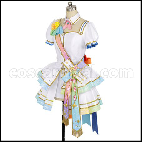 The Idolmaster Cinderella Girls Starlight Spot 'Dereste' 4th Anniversary Uzuki Shimamura Cosplay Costume coscarnival - Side Profile