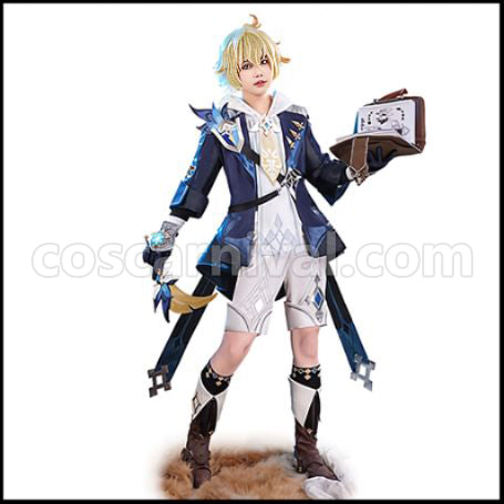 Genshin Impact Mika Cosplay Costume coscarnival - Front View