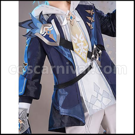 Genshin Impact Mika Cosplay Costume coscarnival - Detail Close-up