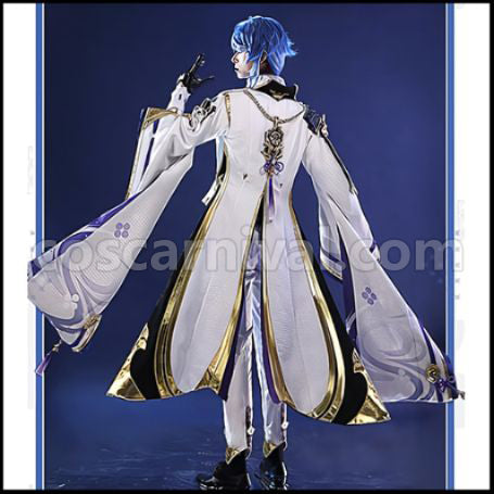 Genshin Impact Kamisato Ayato Cosplay Costume coscarnival - Back View