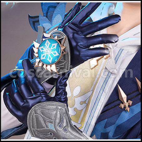 Genshin Impact Mika Cosplay Costume coscarnival - Cuff Style