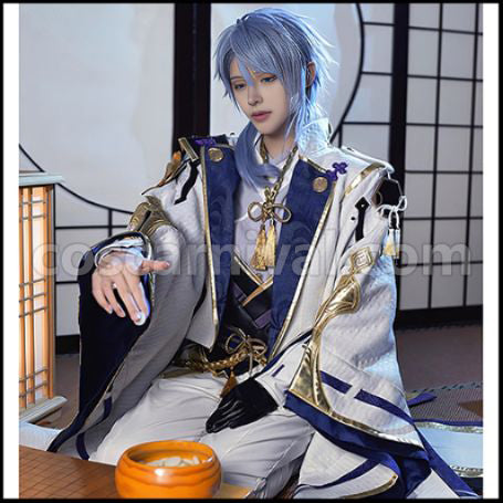 Genshin Impact Kamisato Ayato Cosplay Costume coscarnival - Side Profile
