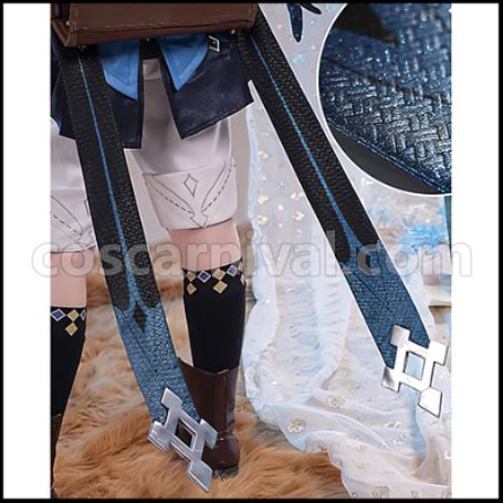 Genshin Impact Mika Cosplay Costume coscarnival - Hem Detail