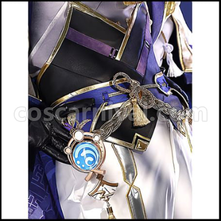 Genshin Impact Kamisato Ayato Cosplay Costume coscarnival - Collar Design